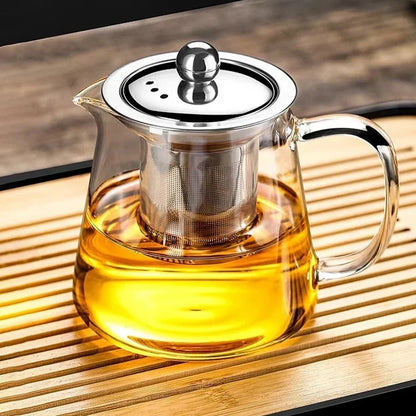 PureChá – Glass Kettle with Stainless Steel Infuser