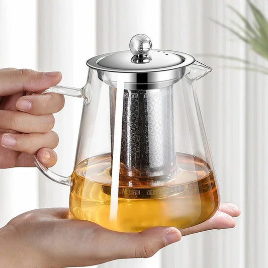 PureChá – Glass Kettle with Stainless Steel Infuser