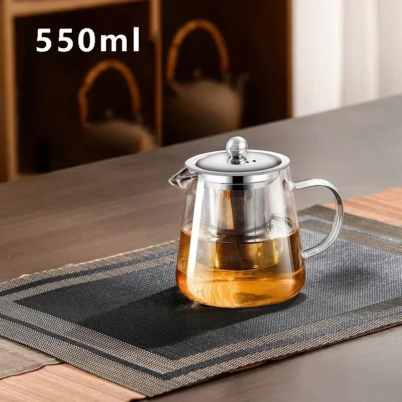 PureChá – Glass Kettle with Stainless Steel Infuser