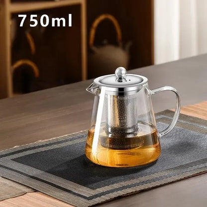 PureChá – Glass Kettle with Stainless Steel Infuser