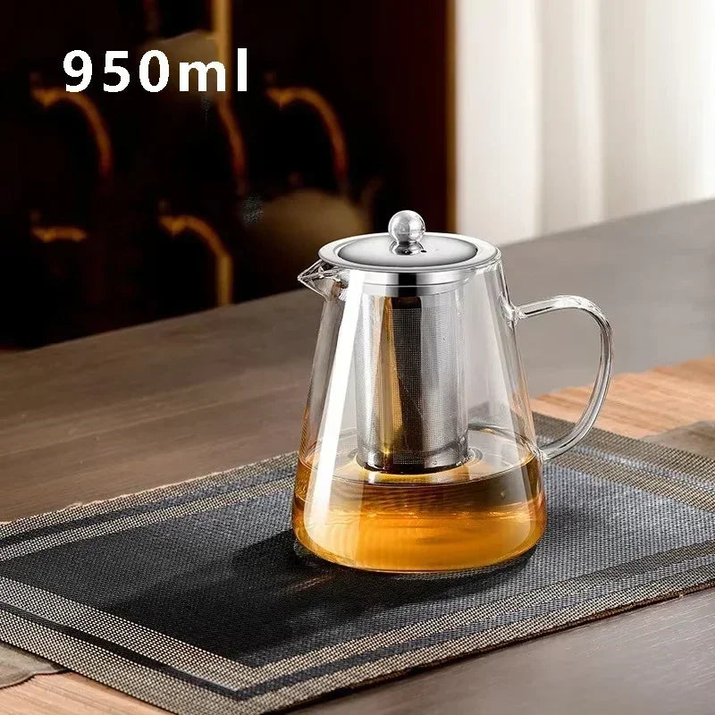 PureChá – Glass Kettle with Stainless Steel Infuser